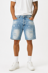 Bermuda Jeans Con Abrasioni Art. Bm158
