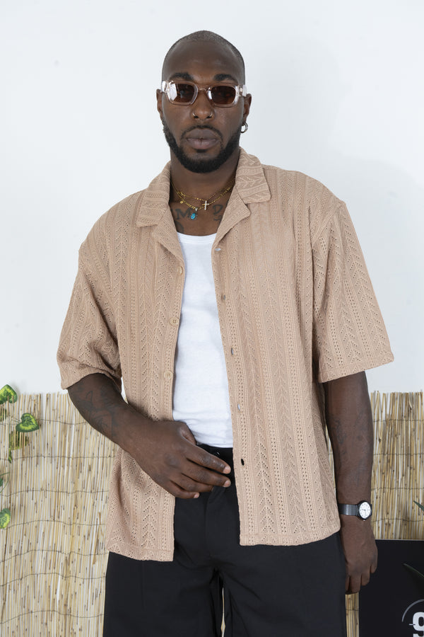 Camicia Traforata Uomo Casual e Traspirante Art. Cm226