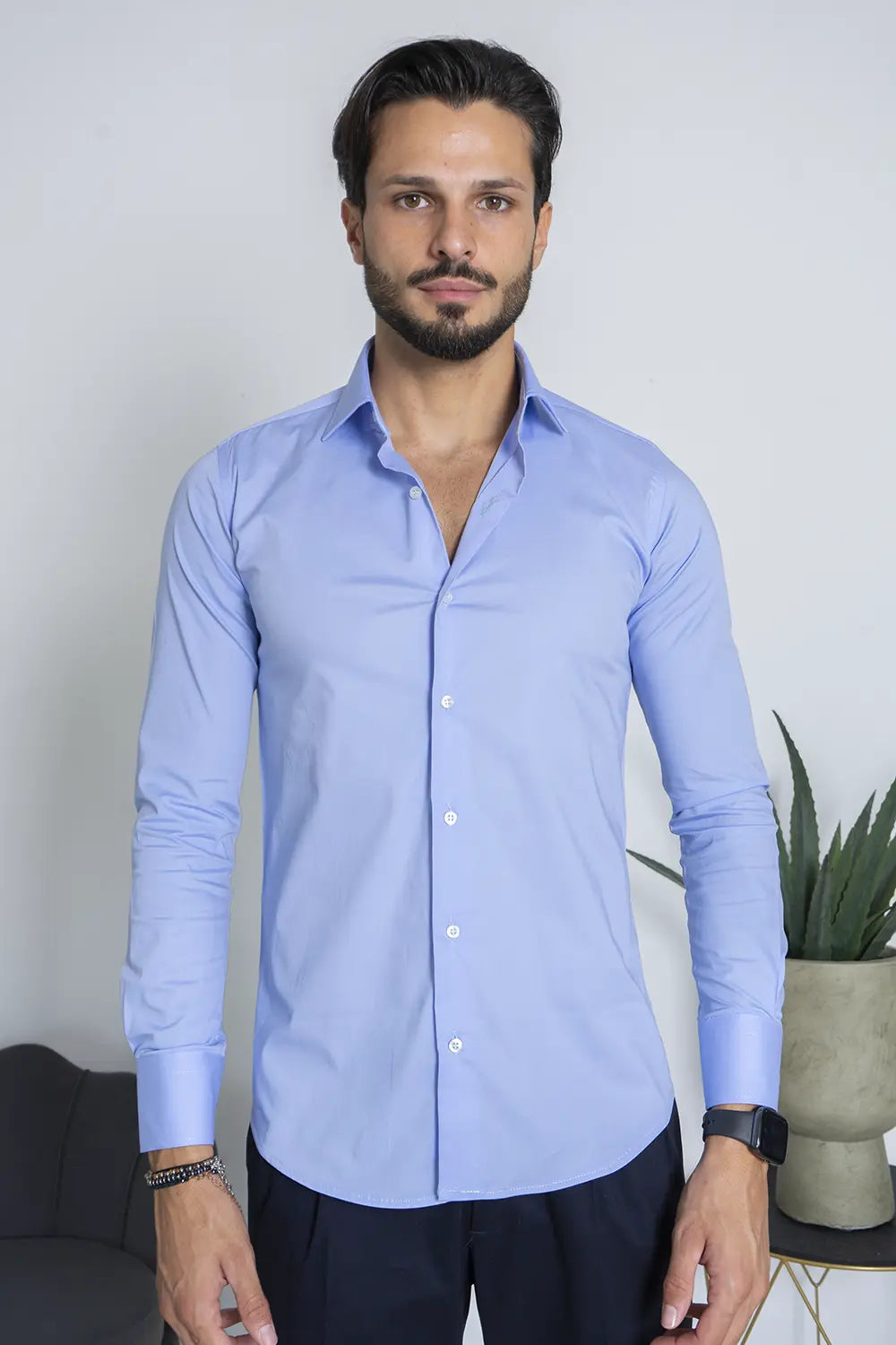 Camicia Uomo Slim Fit Basic Art. Cm219