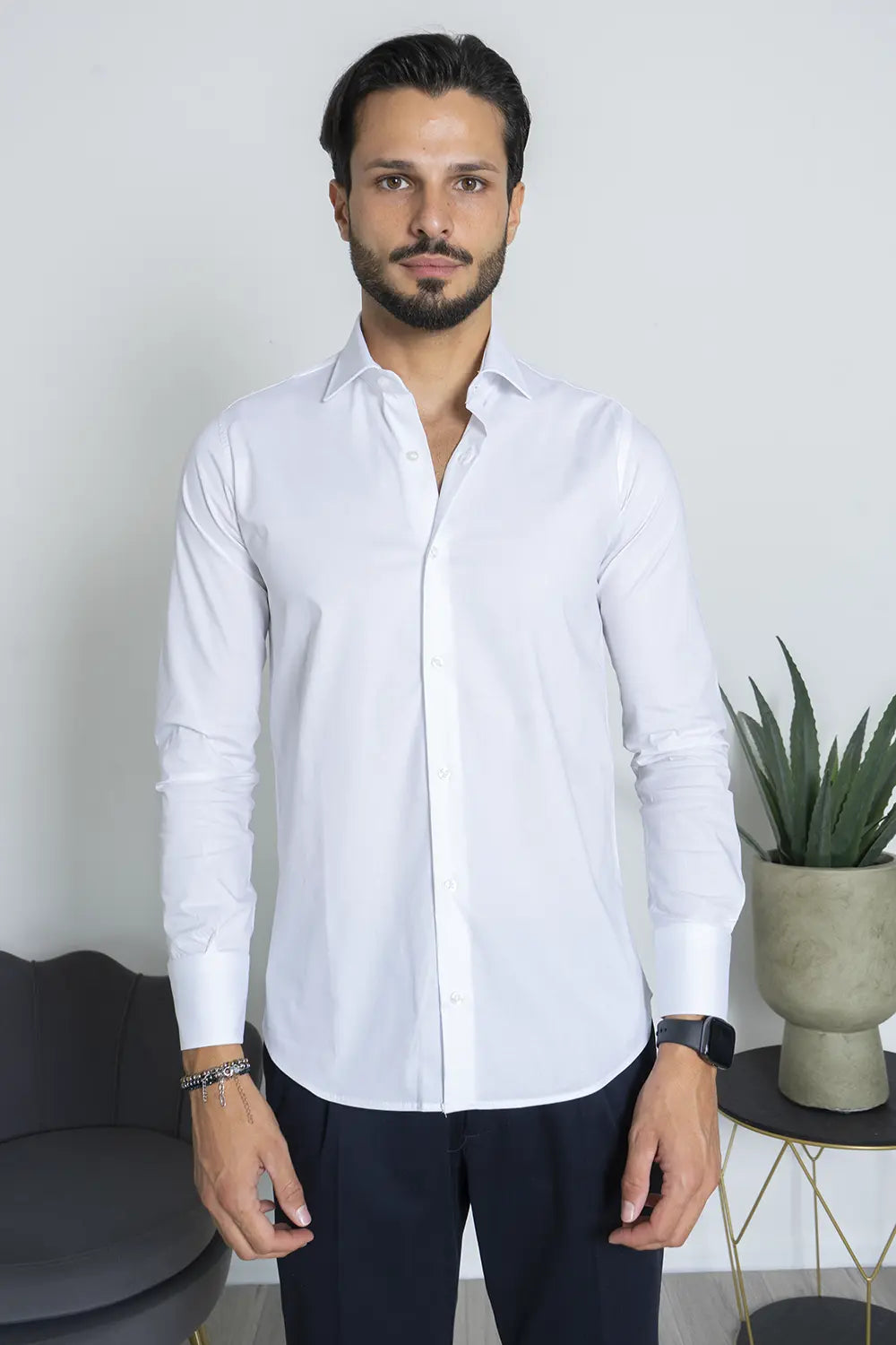 Camicia Uomo Slim Fit Basic Art. Cm219