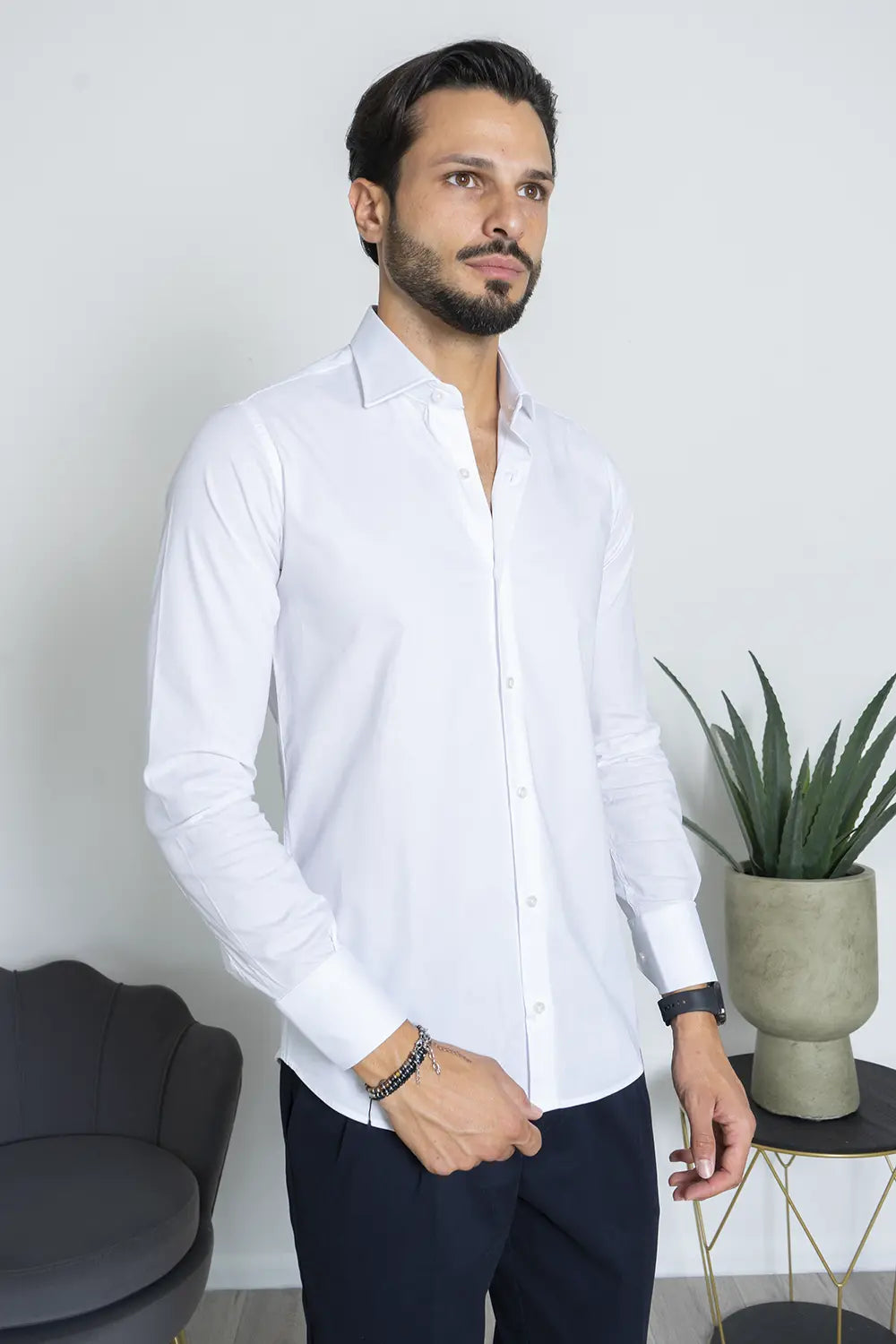 Camicia Uomo Slim Fit Basic Art. Cm219