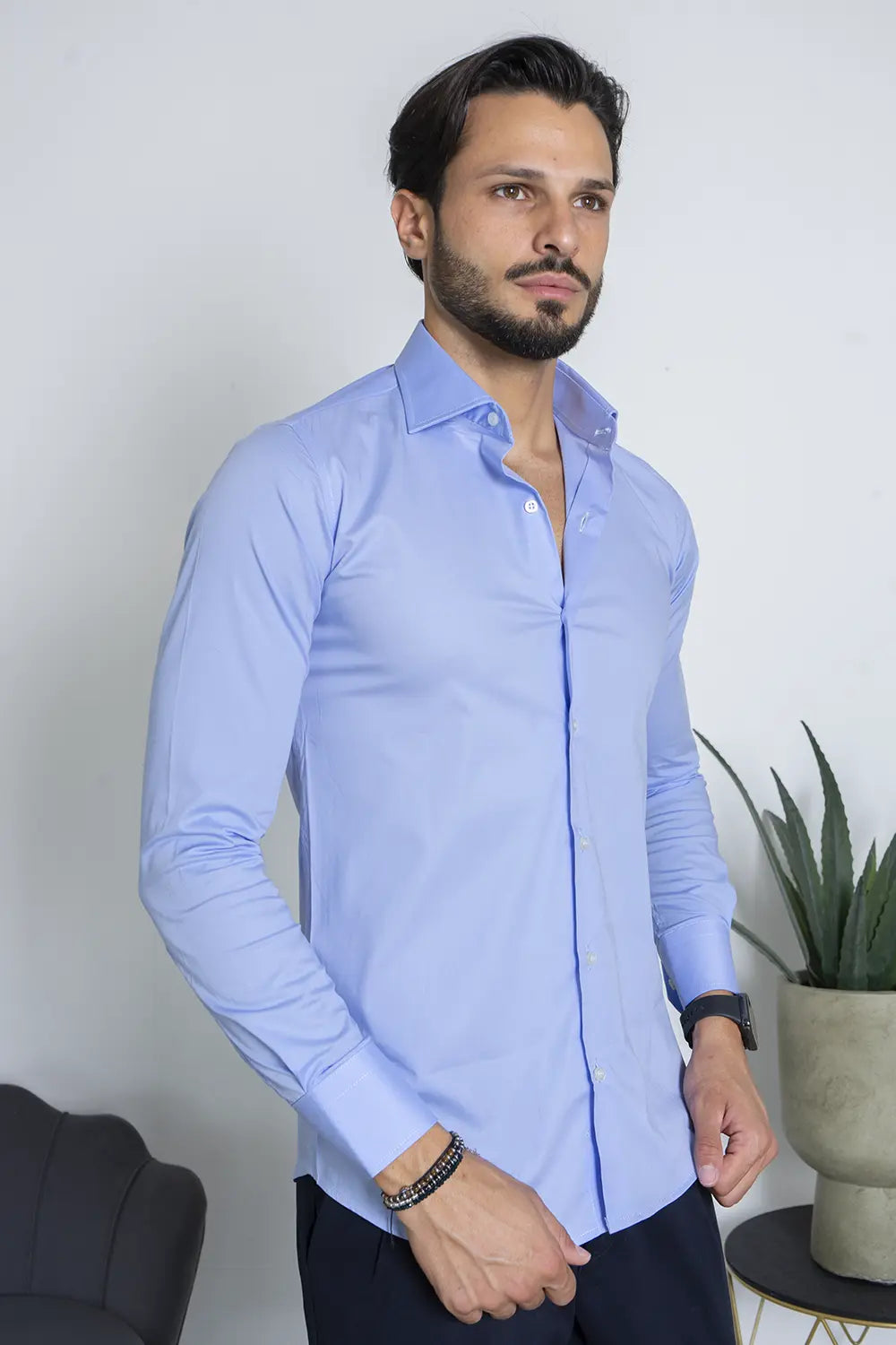 Camicia Uomo Slim Fit Basic Art. Cm219