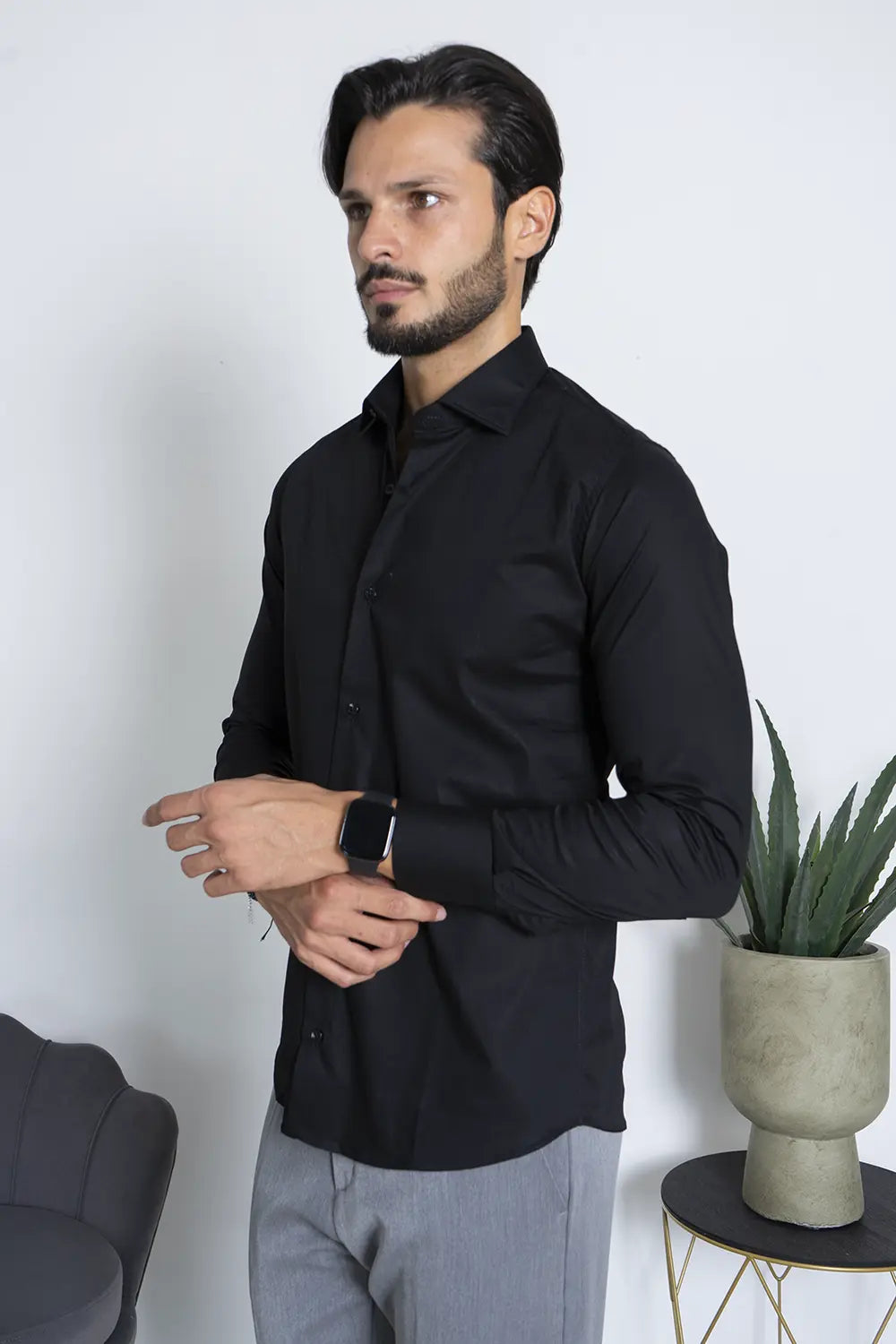 Camicia Uomo Slim Fit Basic Art. Cm219