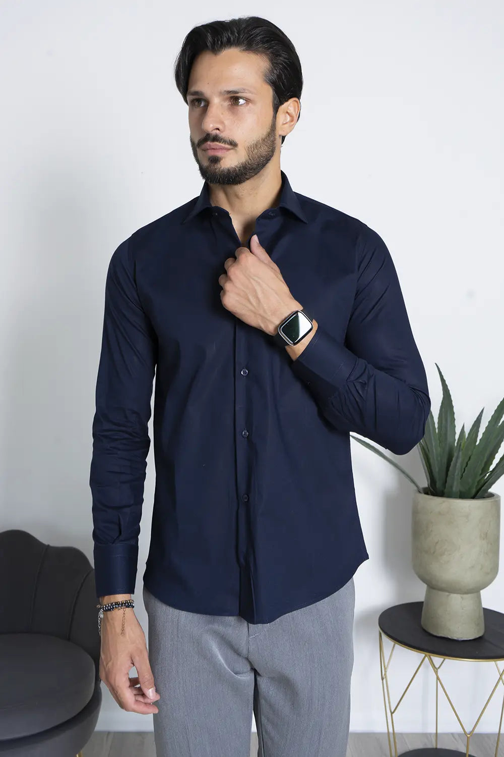 Camicia Uomo Slim Fit Basic Art. Cm219