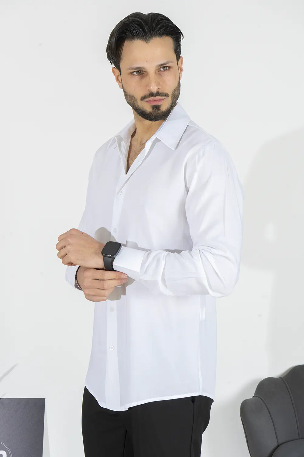 Camicia Uomo Viscosa Tinta Unita Art. Cm220