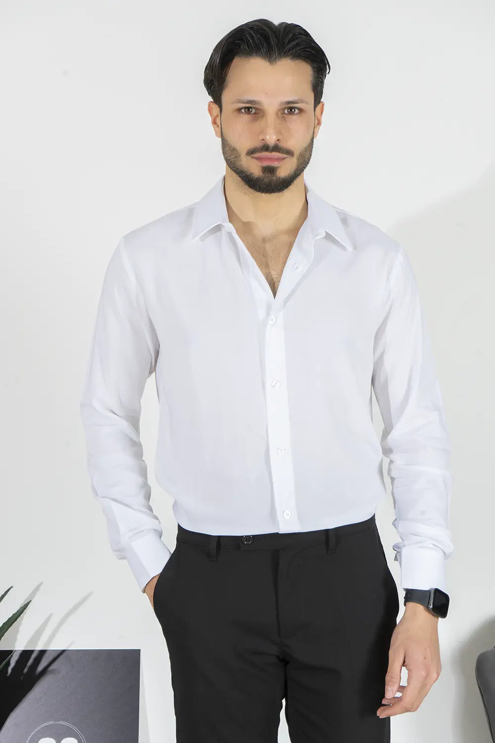 Camicia Uomo Viscosa Tinta Unita Art. Cm220