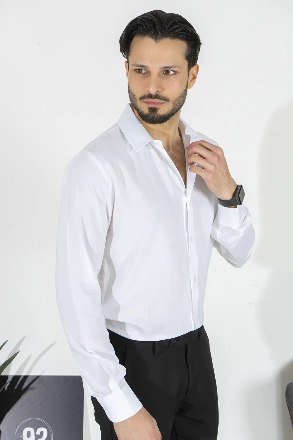 Camicia Uomo Viscosa Tinta Unita Art. Cm220