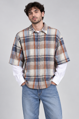 Camicione Scozzese Manica a Contrasto Art. Cm238