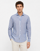 Camicia In Lino Con Riga Larga Art. Cm232