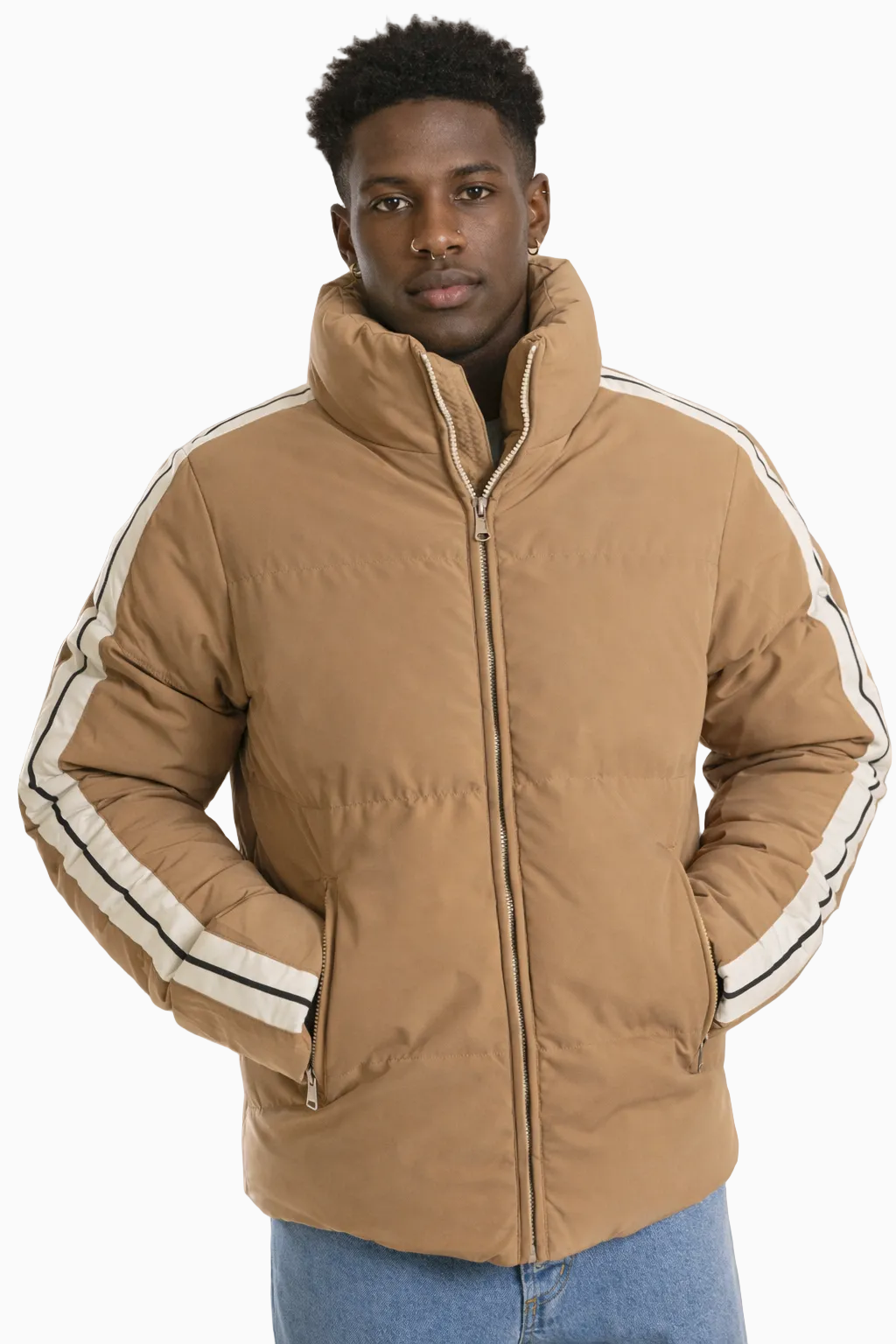 Giubbotto Uomo Bomber Con Banda Laterale Art. Gb149