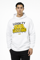 Felpa Hoodie Uomo con Stampa “Loyalty Over Everything” Art. Fe196