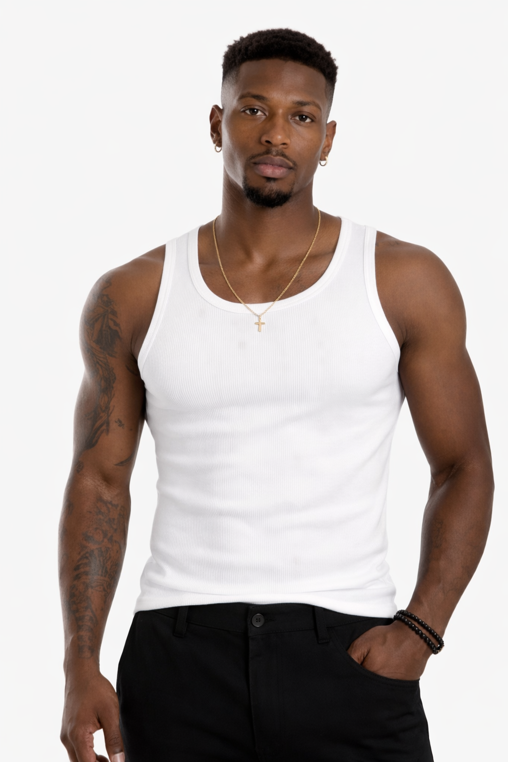 Canotta a Costine "Essential Fit" in Cotone Stretch Art. Ct14