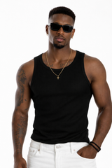 Canotta a Costine "Essential Fit" in Cotone Stretch Art. Ct14