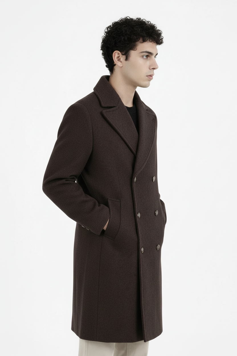 Cappotto Uomo Over Doppio Petto Lungo Art. Cp45