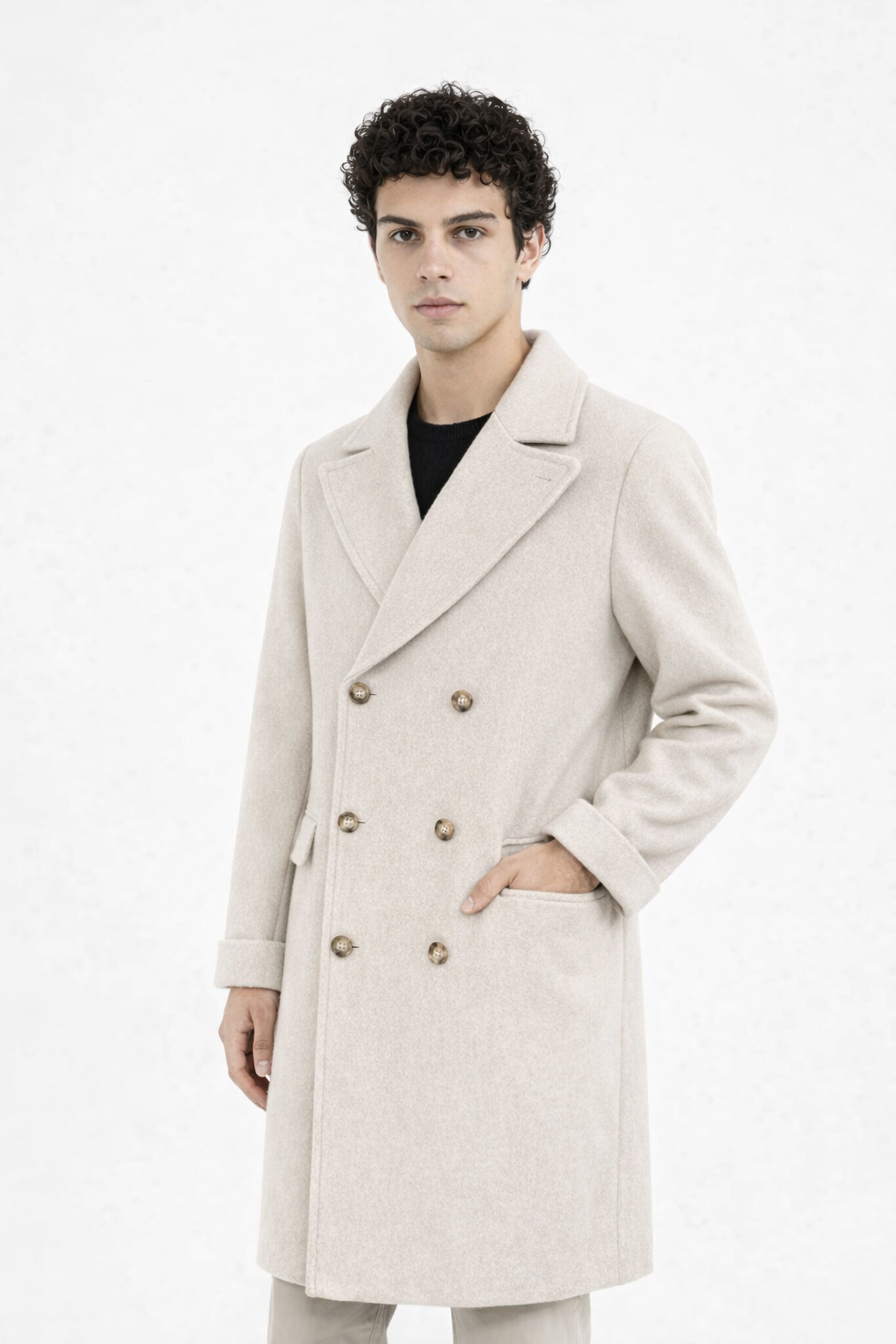 Cappotto Uomo Over Doppio Petto Lungo Art. Cp45