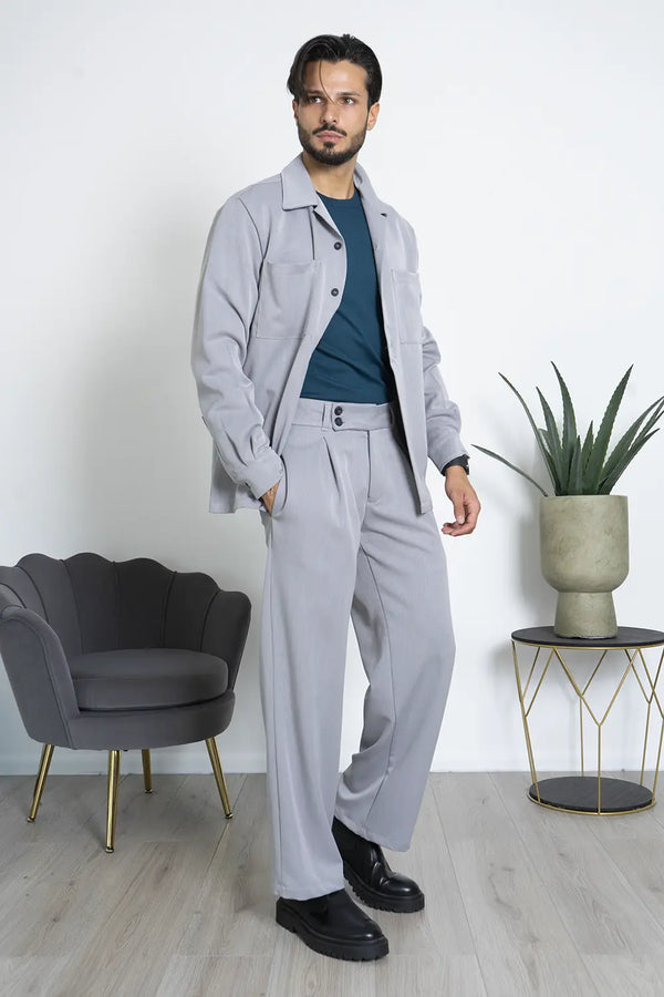Chemise et pantalon taille haute coordonnés Art. Cd86