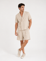 Coordinato Uomo Bermuda E Giacca Doppio Bottone Art. Cd129