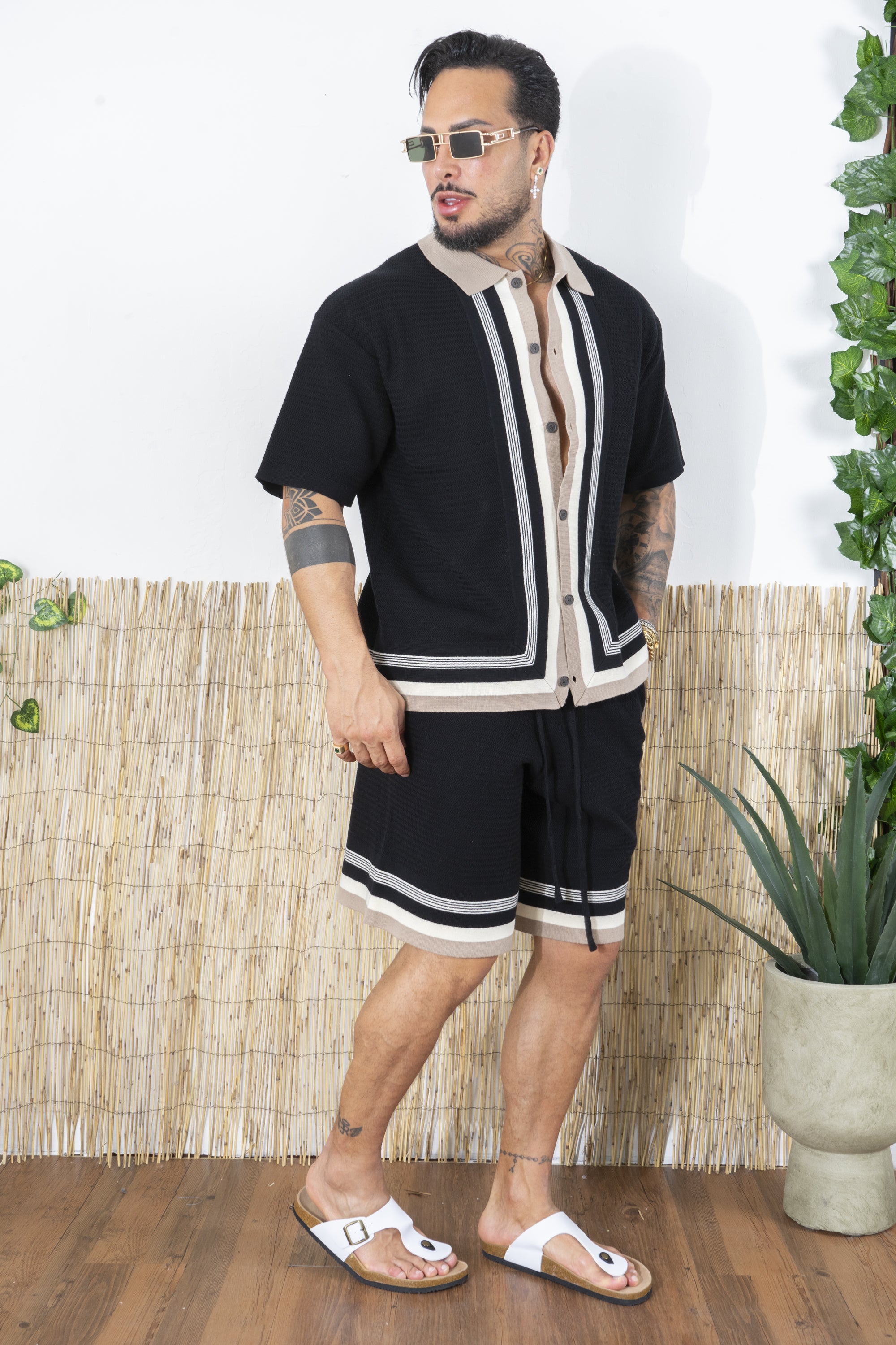 Completo in maglia Polo Bicolore e Shorts Coordinati Art. CD108