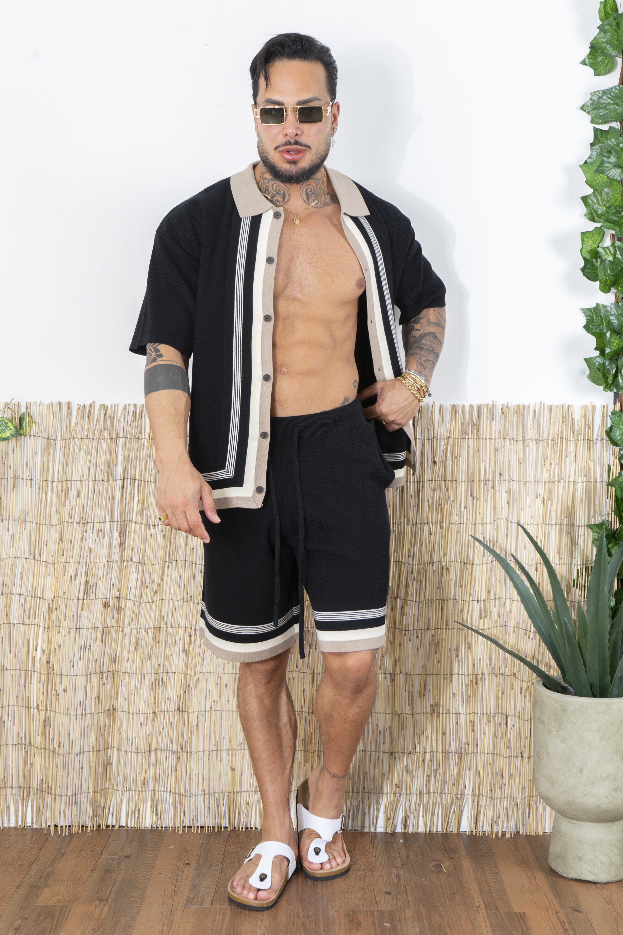 Completo in maglia Polo Bicolore e Shorts Coordinati Art. CD108
