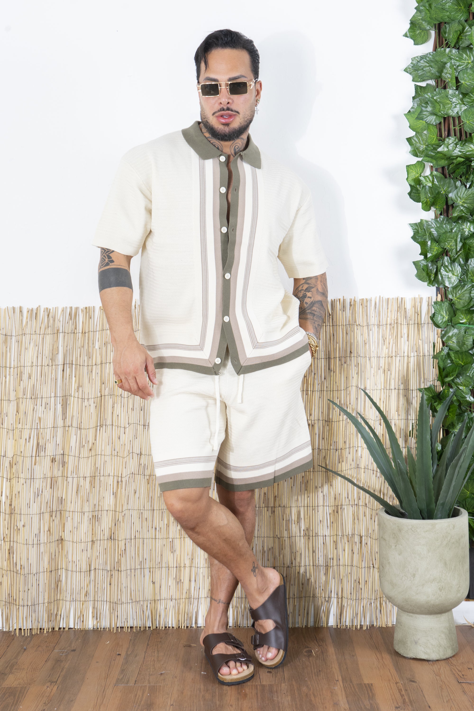 Completo in maglia Polo Bicolore e Shorts Coordinati Art. CD108