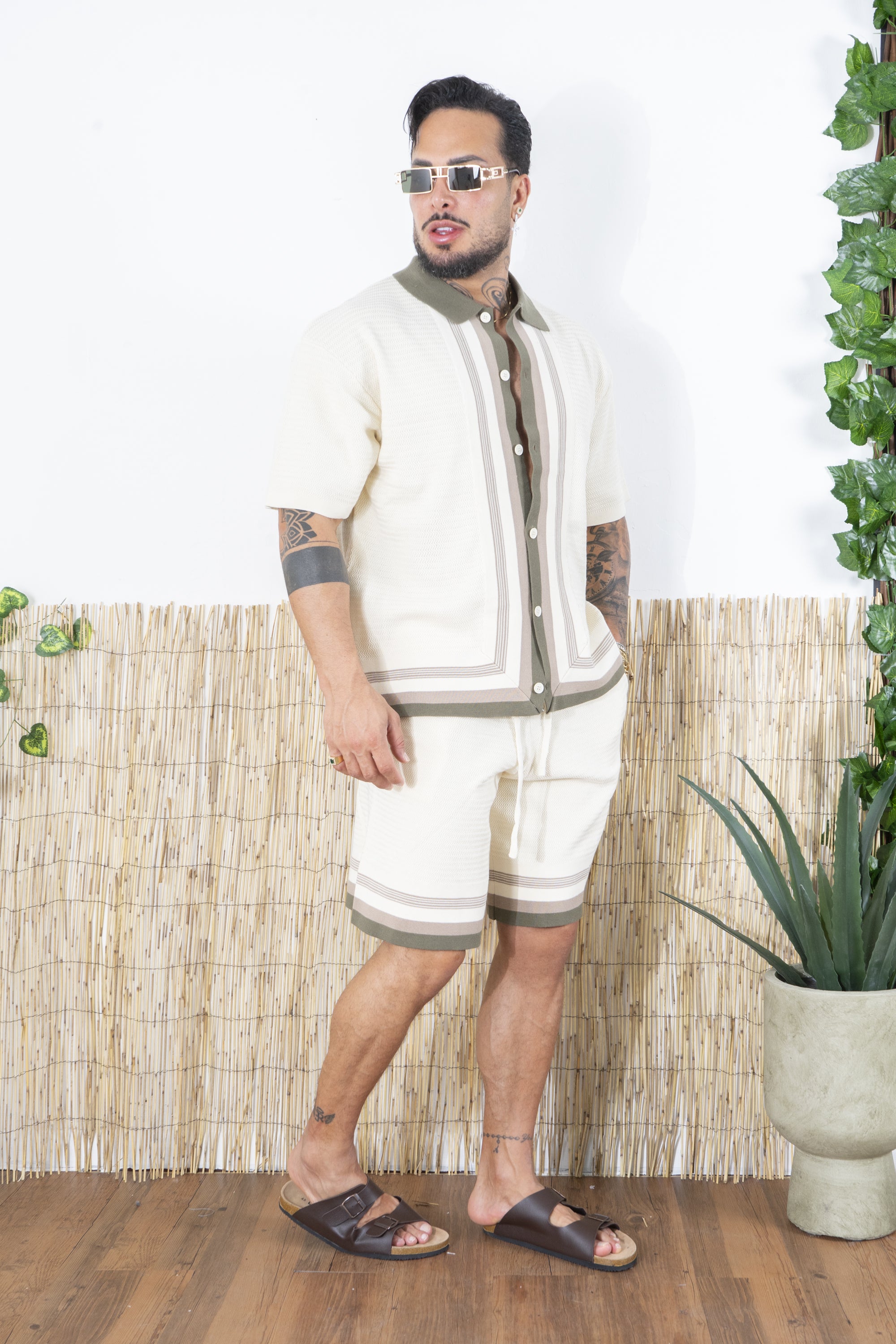Completo in maglia Polo Bicolore e Shorts Coordinati Art. CD108