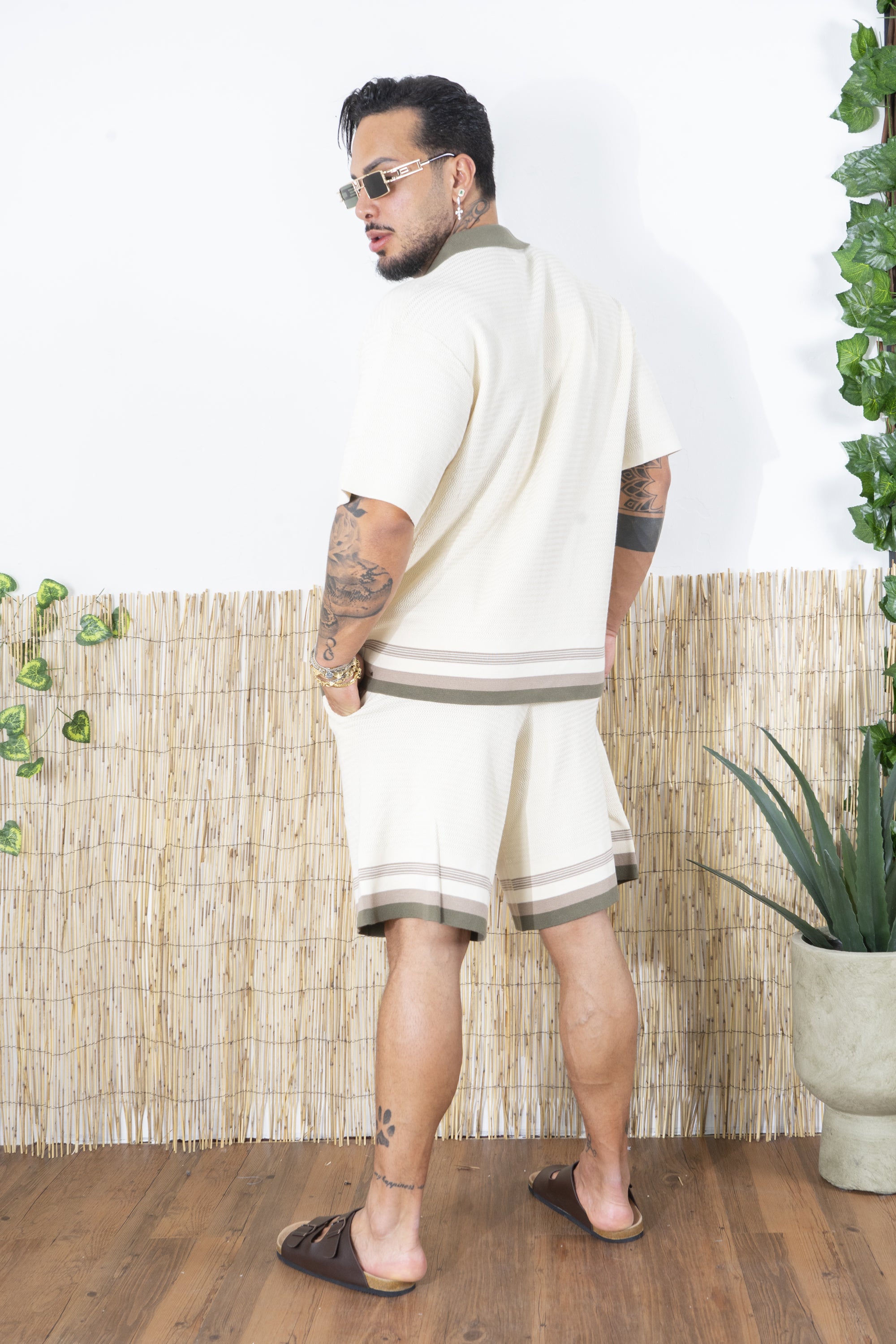 Completo in maglia Polo Bicolore e Shorts Coordinati Art. CD108