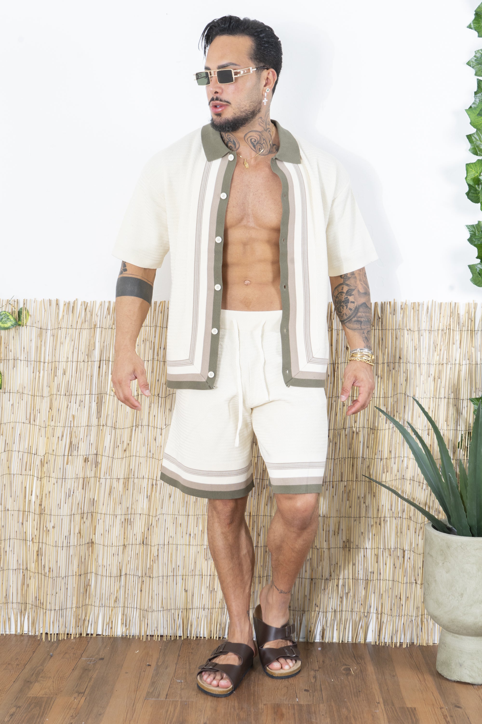 Completo in maglia Polo Bicolore e Shorts Coordinati Art. CD108