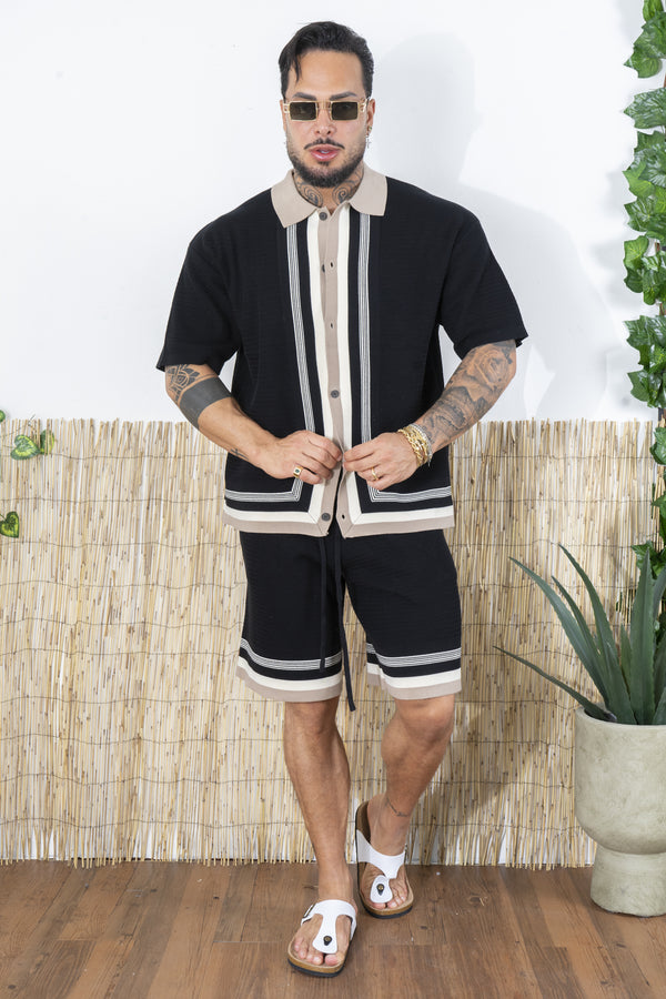 Completo in maglia Polo Bicolore e Shorts Coordinati Art. CD108