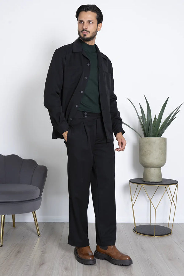 Chemise et pantalon taille haute coordonnés Art. Cd86