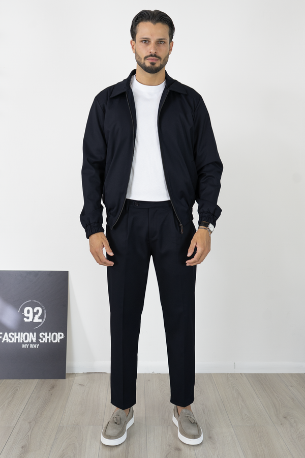 Completo Uomo con Giacca Zip e Pantalone Dritto Art. Cd122