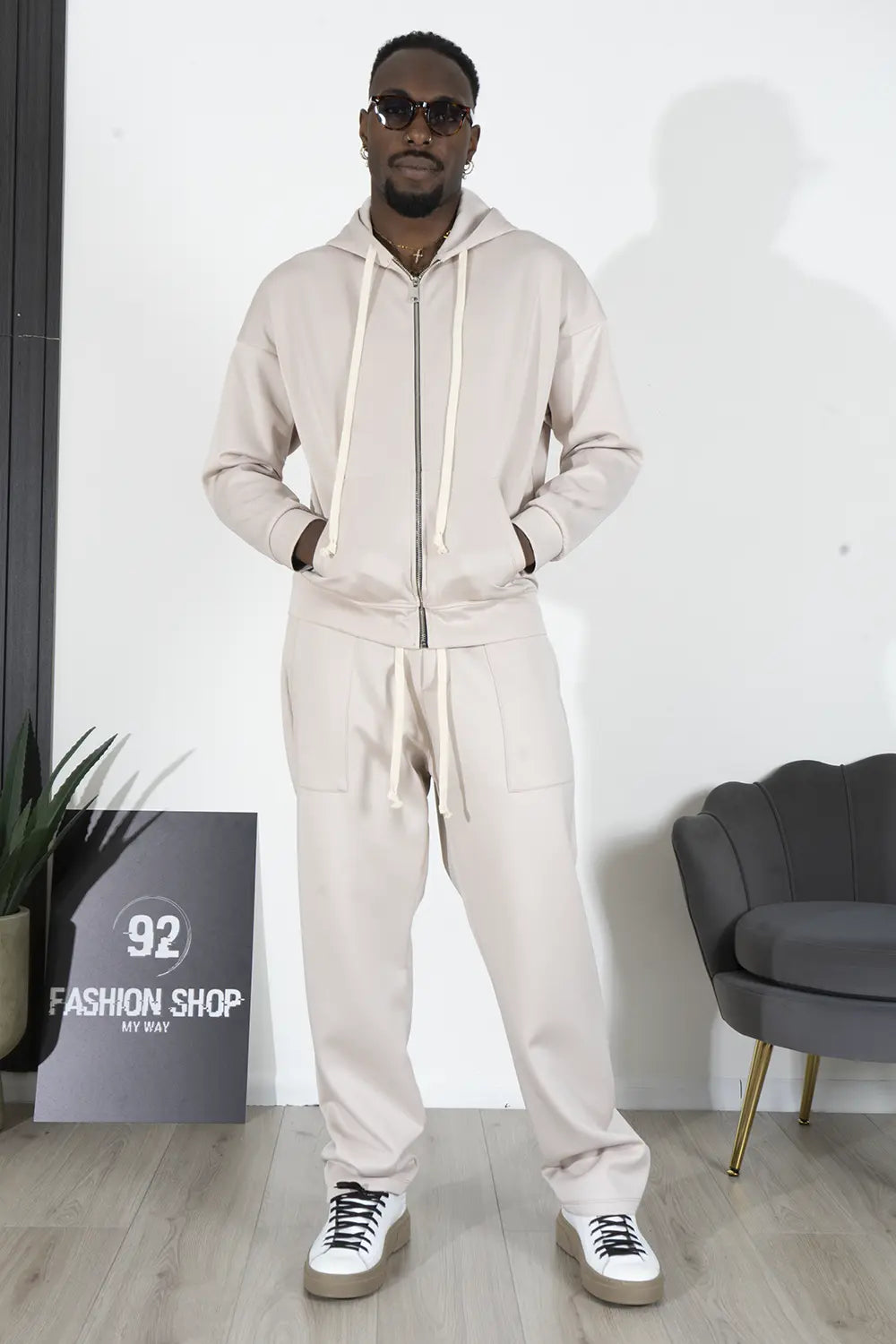 Coordinato Scuba Felpa e Pantalone baggy Art. Cd92
