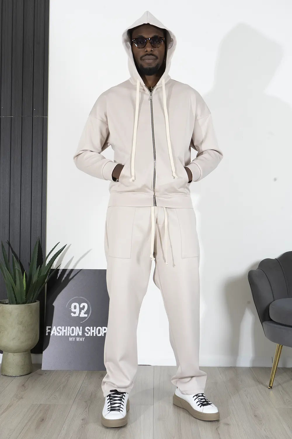 Coordinato Scuba Felpa e Pantalone baggy Art. Cd92