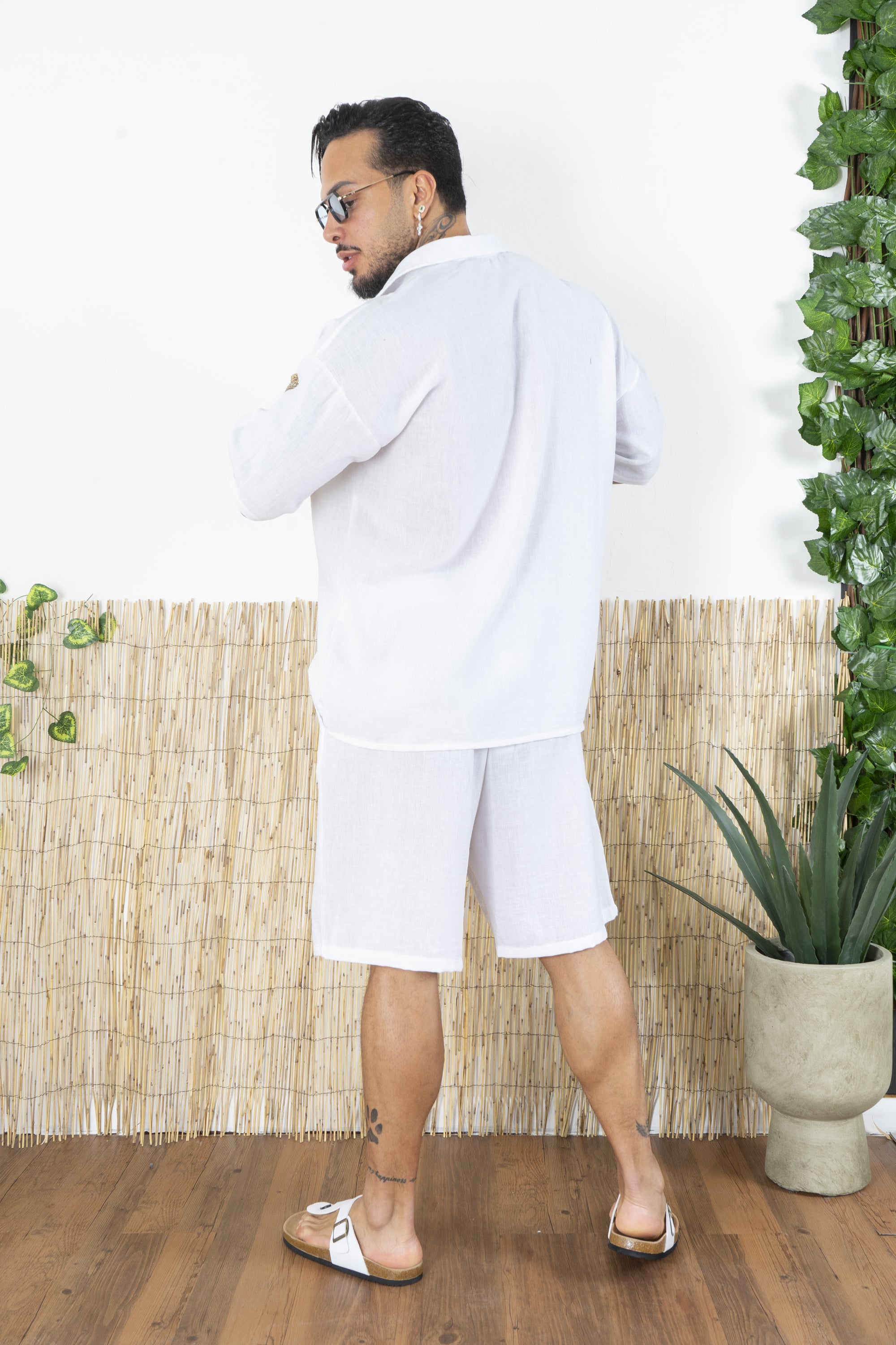 Coordinato Camicia e Bermuda Melangiato Art. Cd104