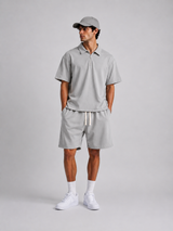 Coordinato Uomo Con Polo Zip E bermuda Jogger Art. Cd131