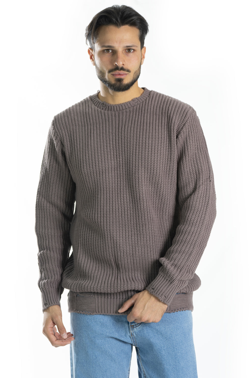 Maglione Uomo Con Rotture Art. Mg90