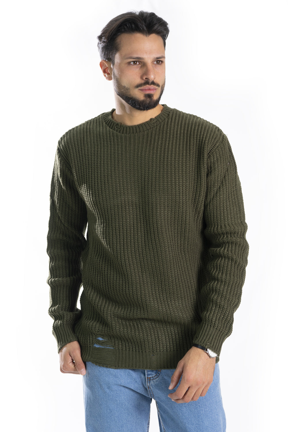 Maglione Uomo Con Rotture Art. Mg90