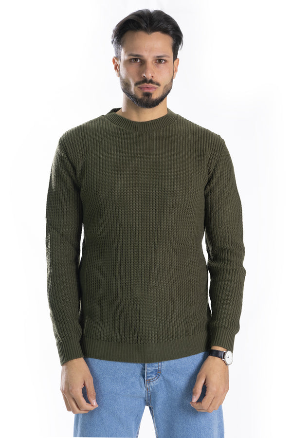 Maglione Uomo Tinta Unita con Trama art. MG88