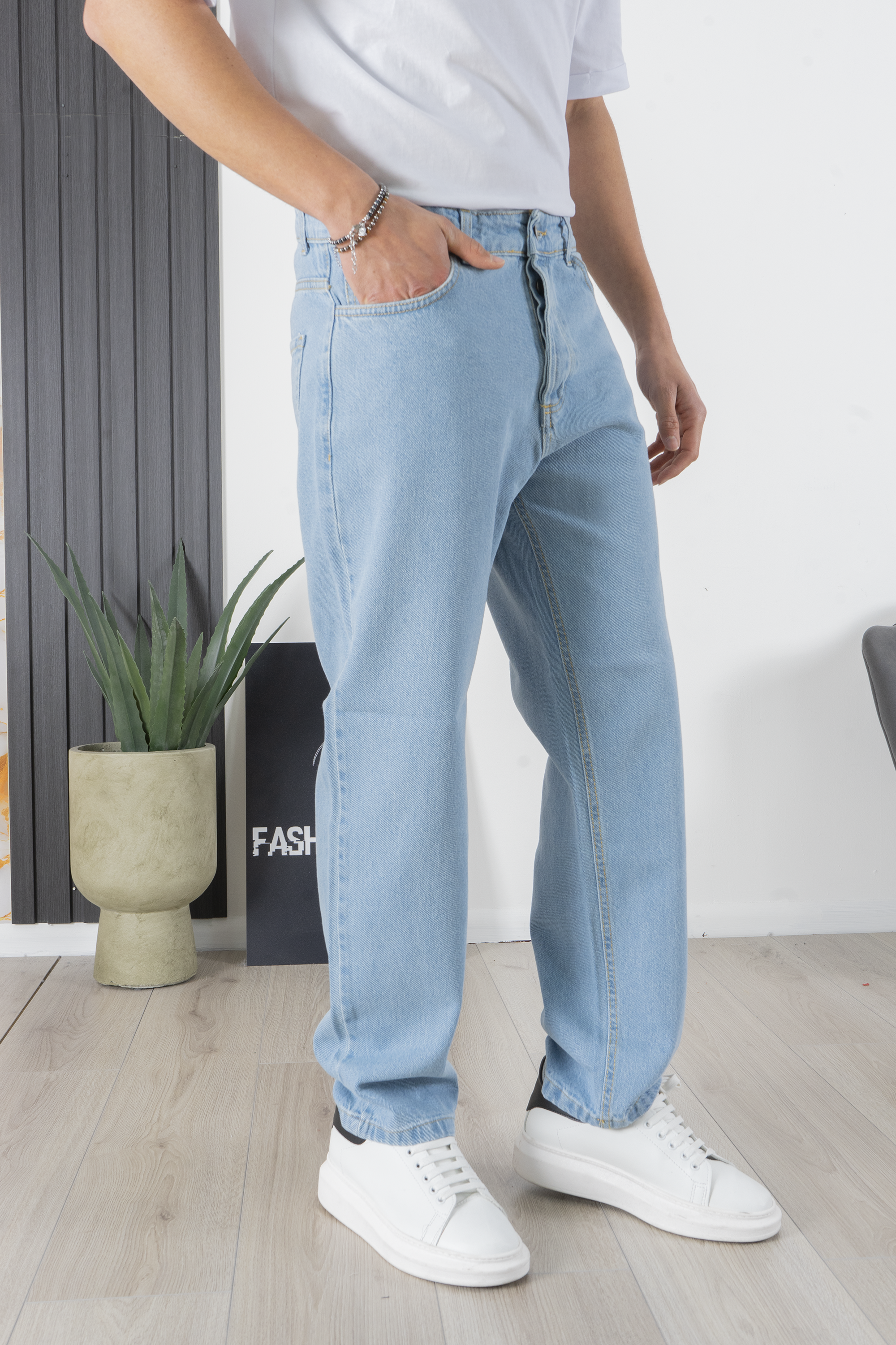 Basic Men's Jeans 5 Pocket Baggy Art. Js420