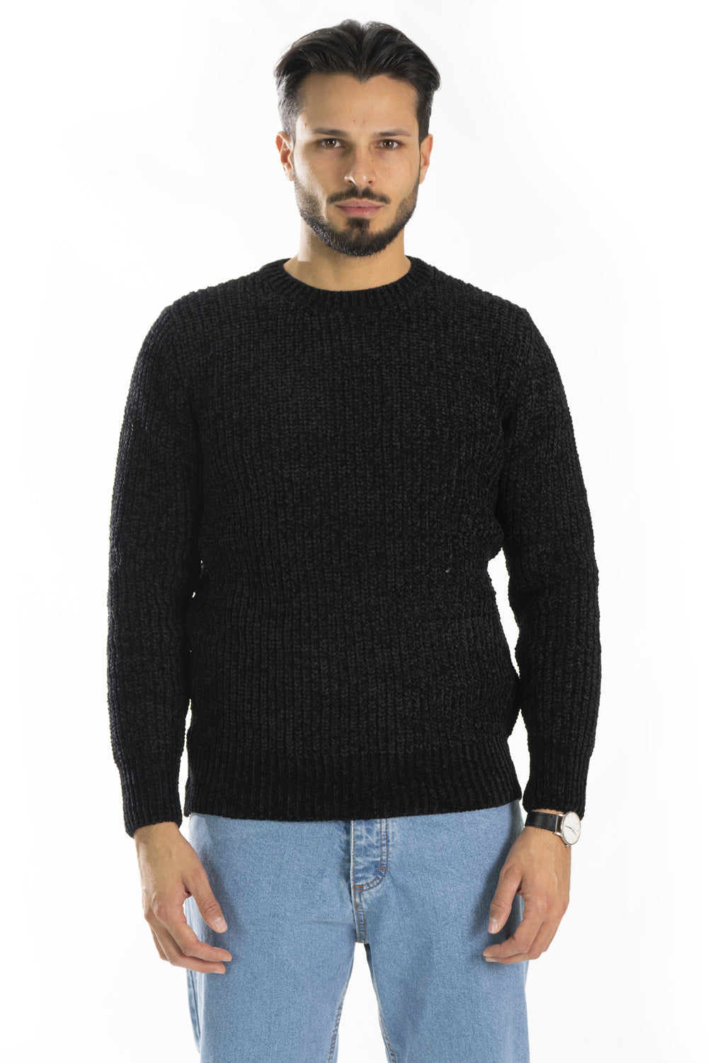 Maglione Uomo Ciniglia Girocollo Art. Mg133