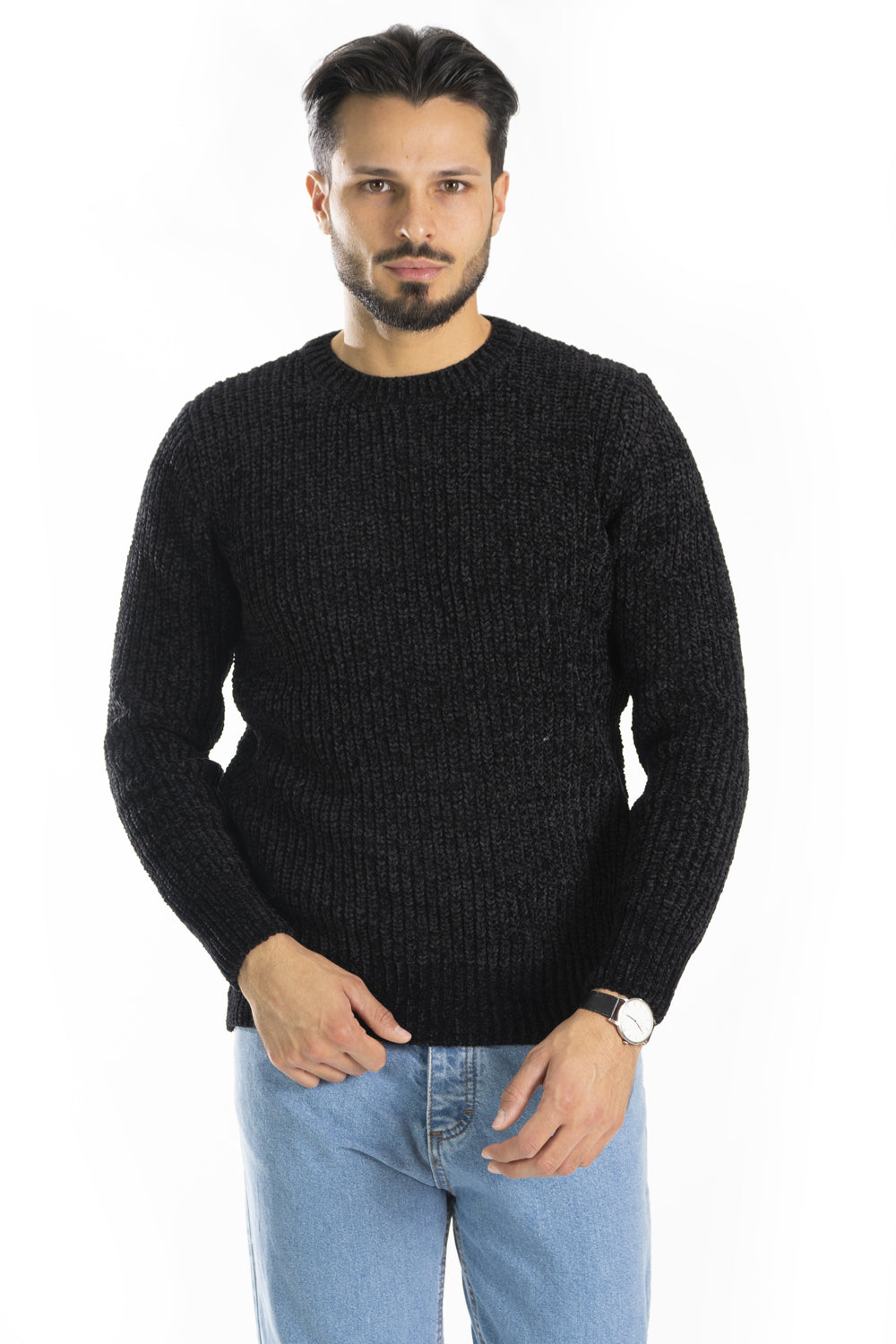 Maglione Uomo Ciniglia Girocollo Art. Mg133