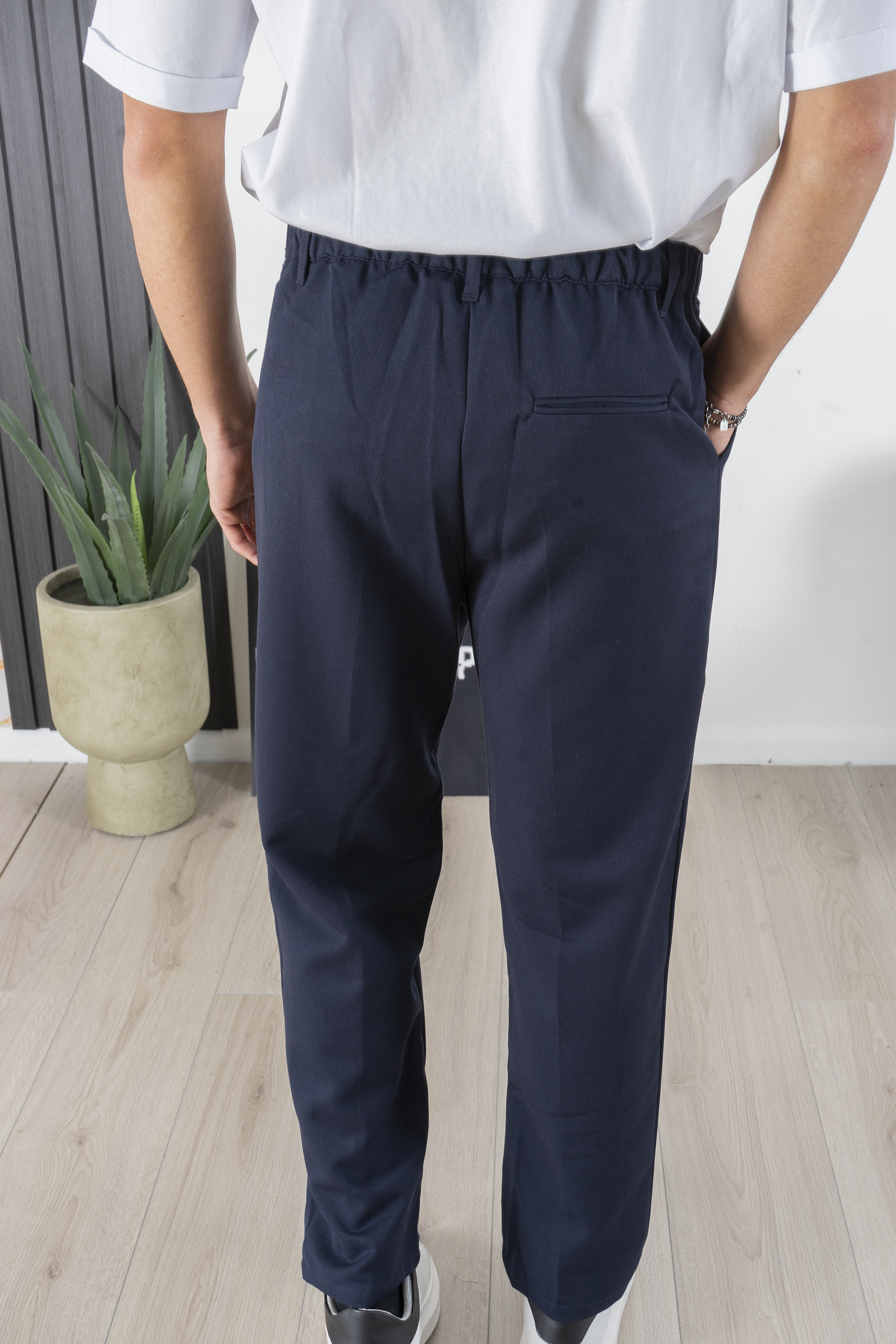 Men's Trousers With Elastic Button Loose Fit Art. Pt173
