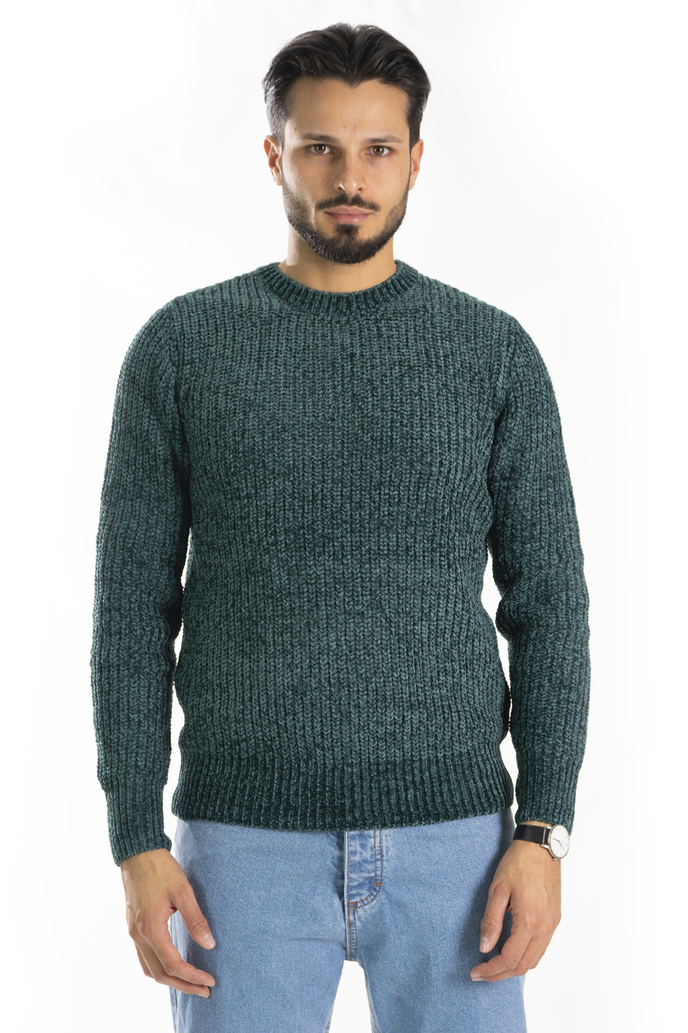 Maglione Uomo Ciniglia Girocollo Art. Mg133