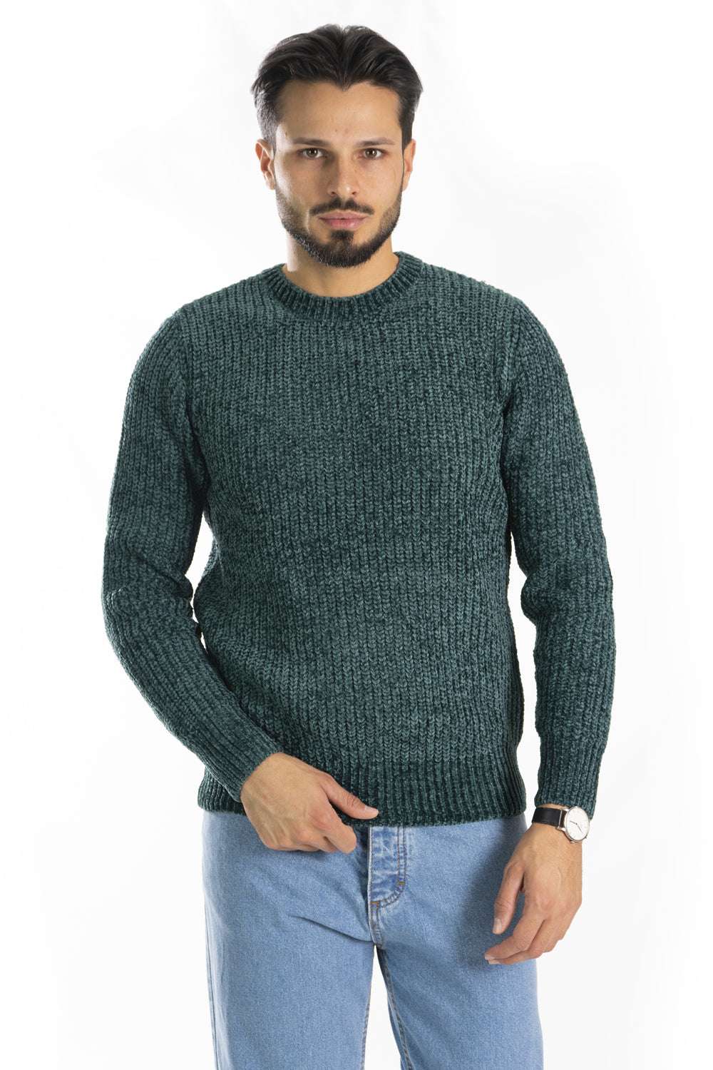 Maglione Uomo Ciniglia Girocollo Art. Mg133