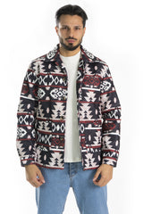 Giacca Etnica Uomo in Panno Con Fantasia Art. Gb122