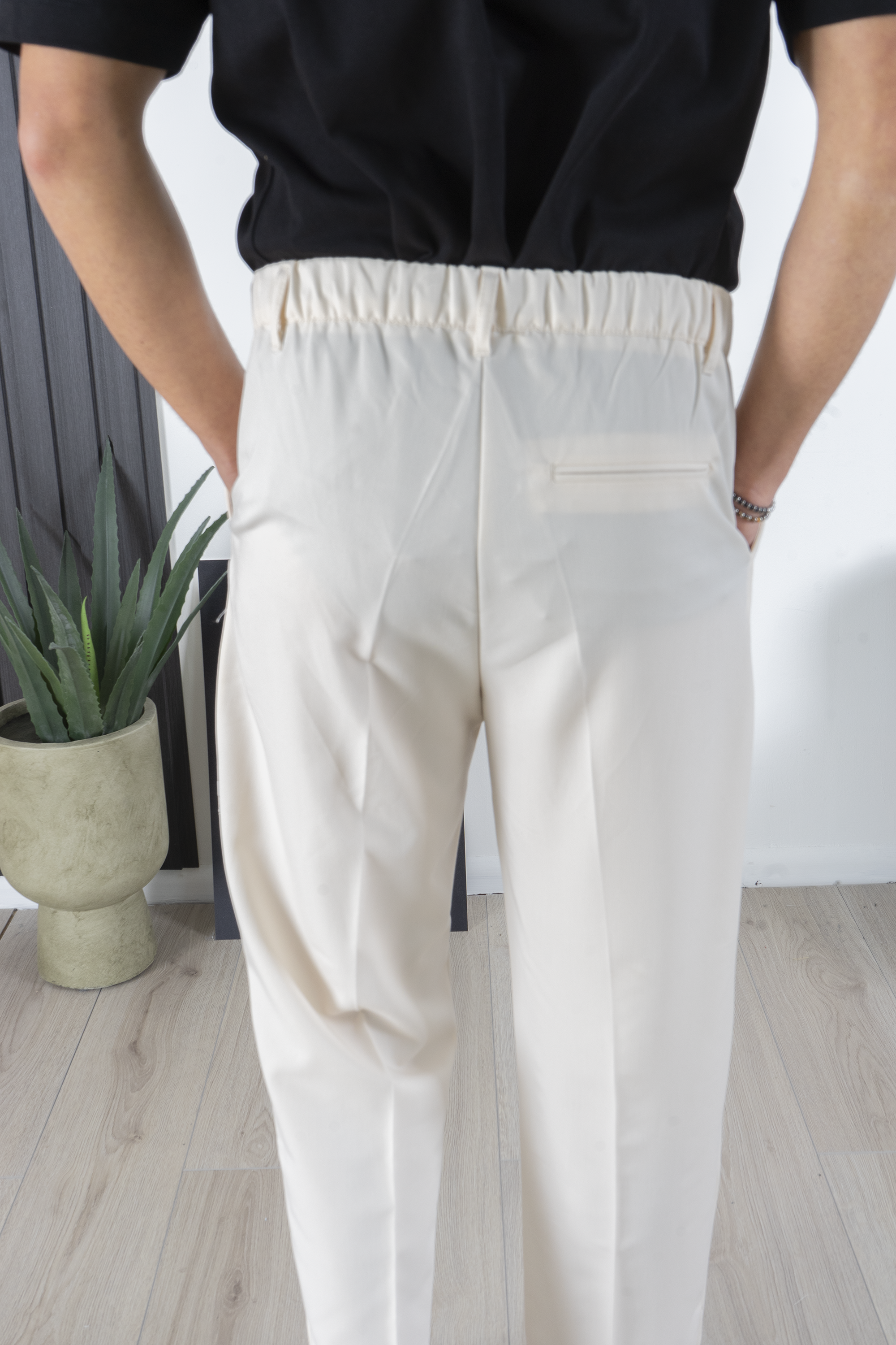 Pantalon pour homme avec bouton élastique coupe ample Art. Pt173