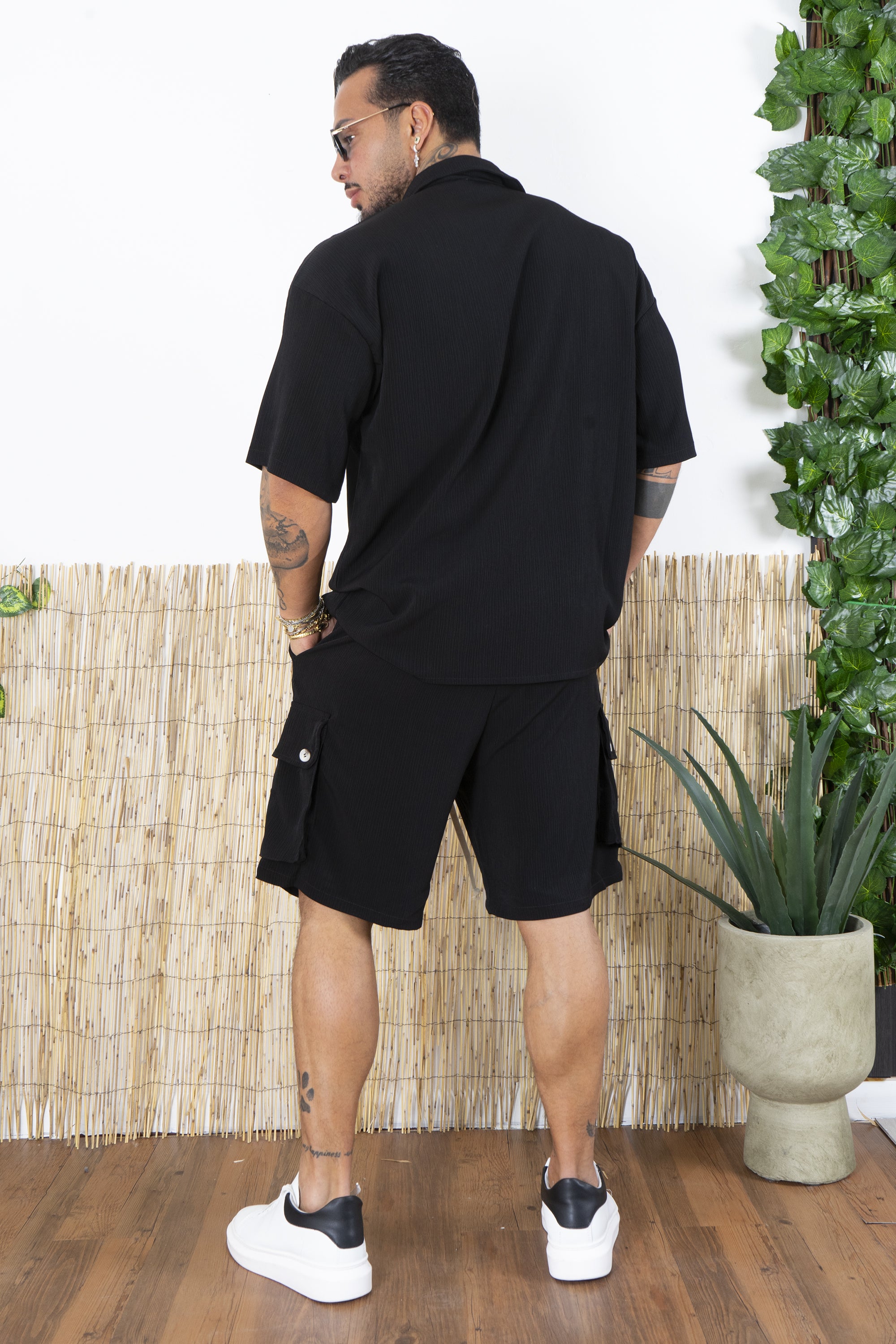 Coordinato Costine Camicia e Bermuda  Cargo Art. Cd106