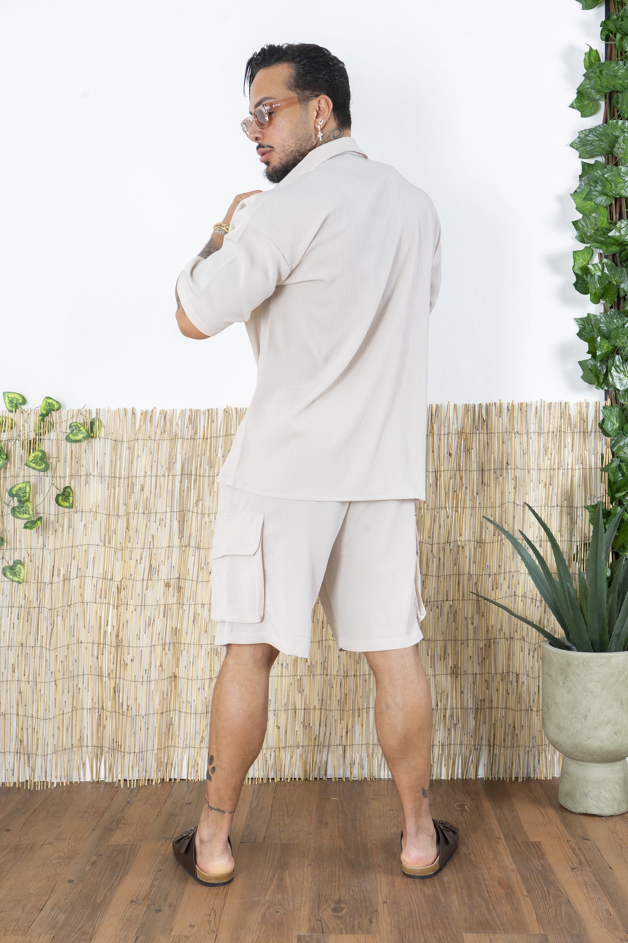 Coordinato Costine Camicia e Bermuda  Cargo Art. Cd106