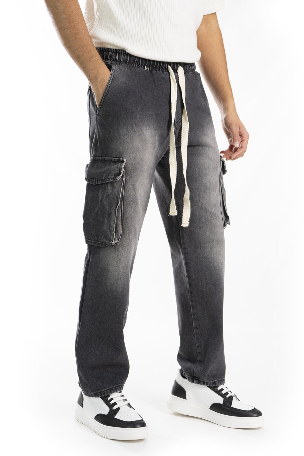 Jeans Uomo Cargo Vita Jogger Con tasconi Art. Js412