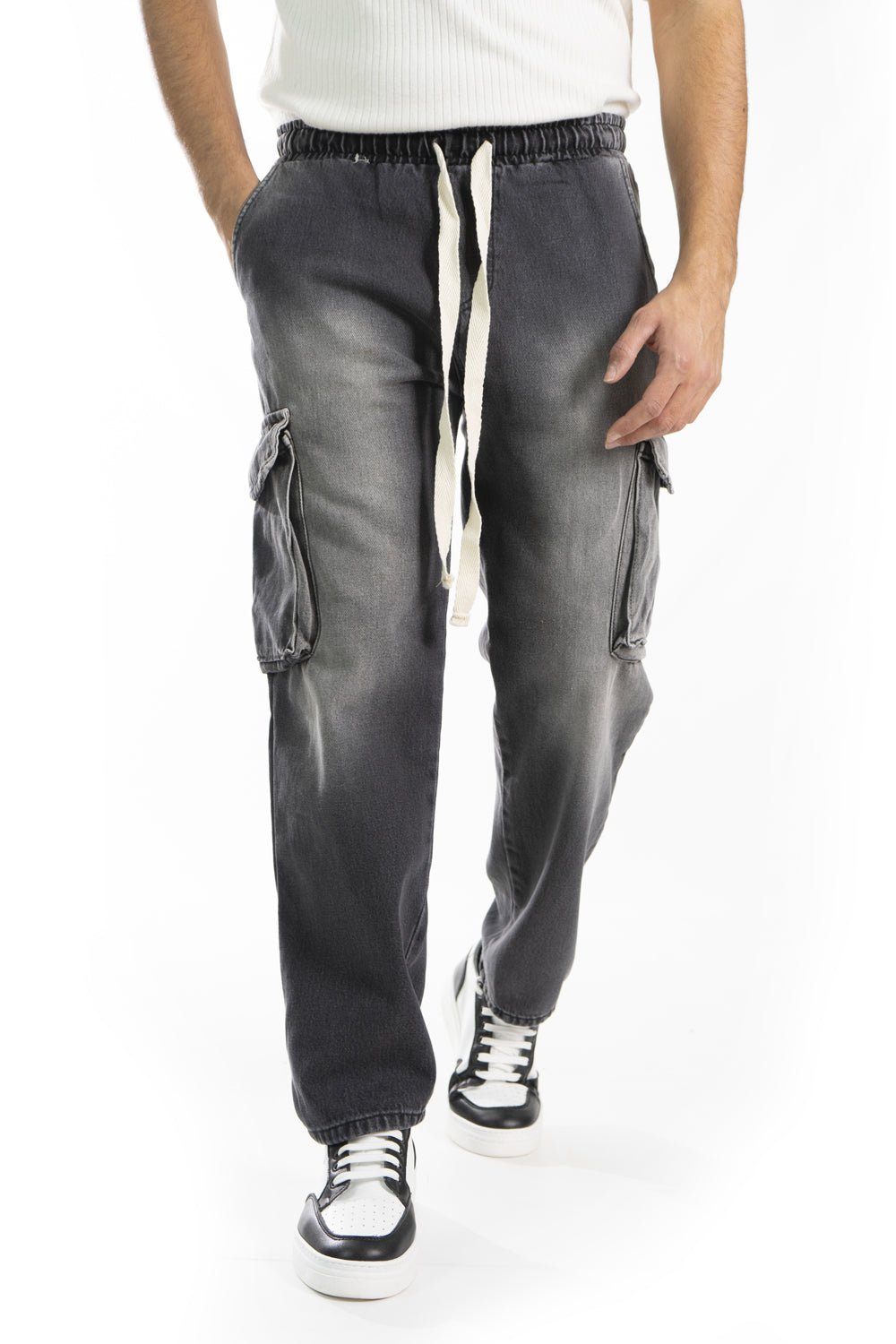 Jeans Uomo Cargo Vita Jogger Con tasconi Art. Js412