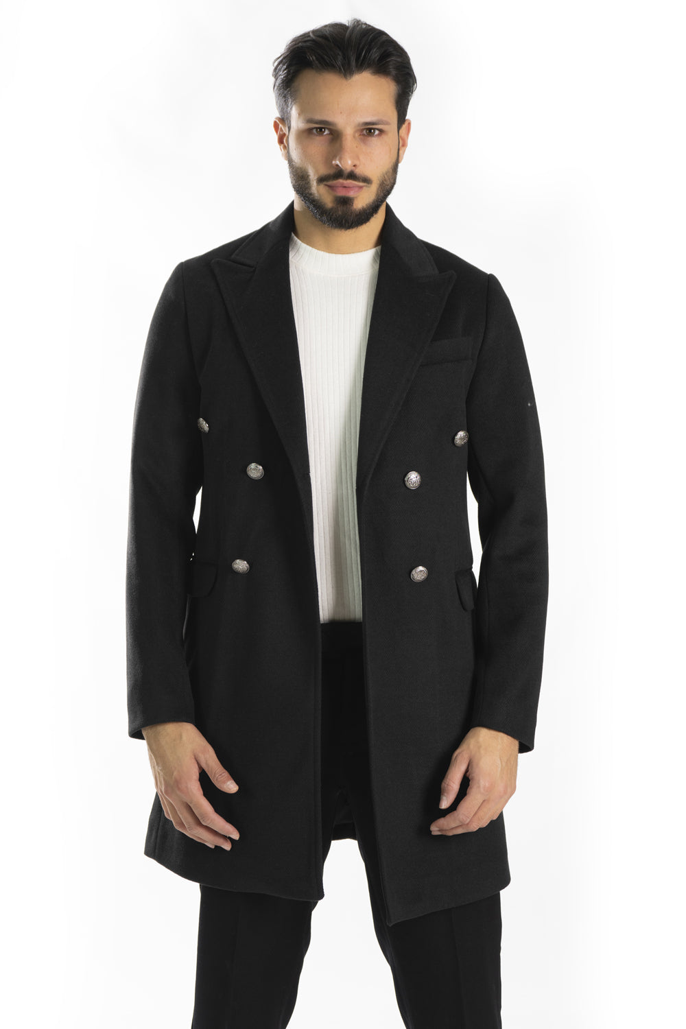 Cappotto Uomo Doppio Petto 6 bottoni Nido D'ape Art. Cp35